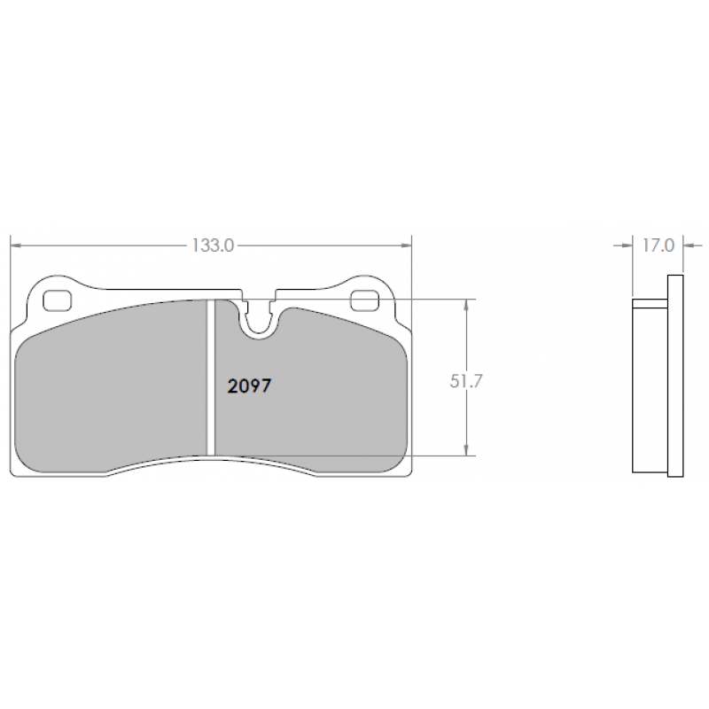 ABS-friendly for rear axles. Race brake pads - BMW M2 Competition (F87)
BMW M4 ceramic brake (F82)
rear pad